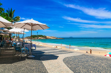 Arpoador Beach In Rio De Janeiro. Brazil