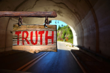 Wall Mural - Truth motivational phrase sign