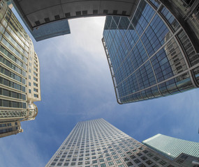 Poster - Canary Wharf skyline in London