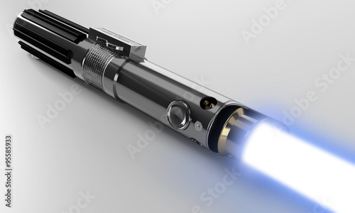 Fotomural Realistic, blue, enabled laser sword
