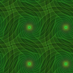 Poster - Seamless green fractal pattern background