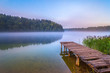 © Viktar Malyshchyts - Foggy morning at the lake