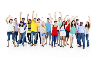 Wall Mural - Success People Youth Culture Together Students Cheerful Concept