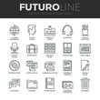 Business Essentials Futuro Line Icons Set
