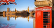 © Tomas Marek - London symbols with BIG BEN and red PHONE BOOTHS in England, UK