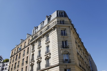 Canvas Print - Immeuble ancien du quartier Balard à Paris