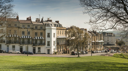 A row of houses in Clifton, Bristol, UK