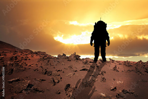 Plakat Astronauta na Marsa
