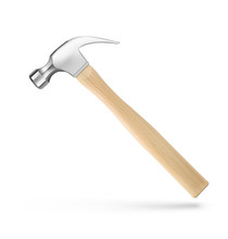 Hammer On White Background. Vector Illustration