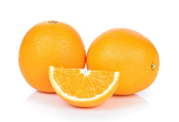 Sticker - Orange fruit isolated on white