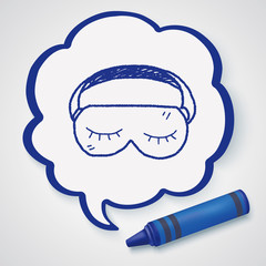 Wall Mural - sleep mask doodle