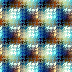 Poster - Hound-tooths plaid background