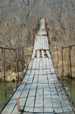 Fototapeta Mosty linowy / wiszący - Old hanging bridge 1