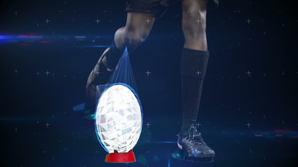 Poster - Futuristic technology tracking athletes movements
