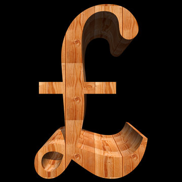 Conceptual 3D abstract wood or wooden brown font isolated