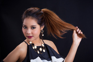 Portrait of beautiful Asian girl