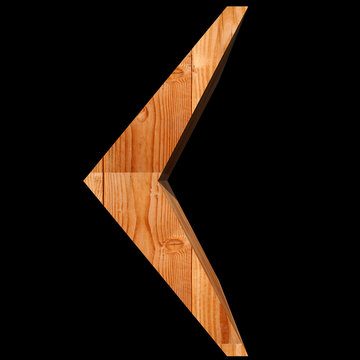 Conceptual 3D abstract wood or wooden brown font isolated
