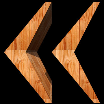 Conceptual 3D abstract wood or wooden brown font isolated