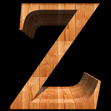 Conceptual 3D abstract wood or wooden brown font isolated