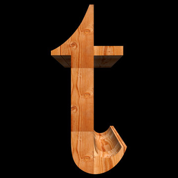 Conceptual 3D abstract wood or wooden brown font isolated