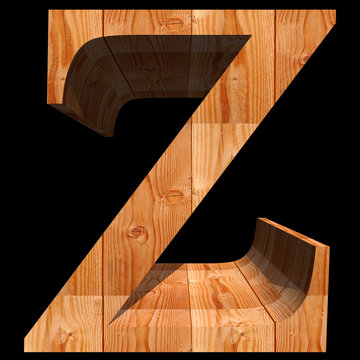 Conceptual 3D abstract wood or wooden brown font isolated