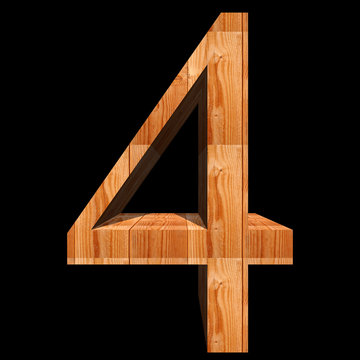 Conceptual 3D abstract wood or wooden brown font isolated