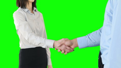 Poster - Business people handshaking