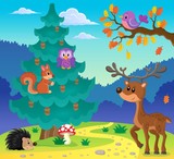 Fototapeta Pokój dzieciecy - Coniferous tree theme image 3