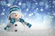 Snowman - Snowflakes - Bokeh