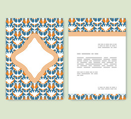 Wall Mural - flyer, leaflet, booklet layout. editable design template a4