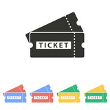 Fototapeta  - Ticket  icon.