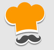 toque cuisine moustache cuisinier