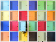 Colorful school lockers