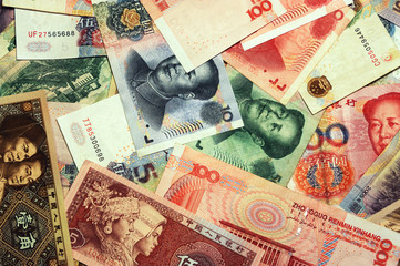 Chinese currency RMB background