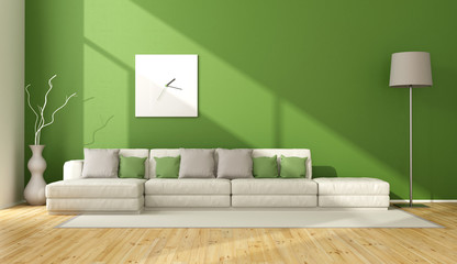 Sticker - Contemporary green living room