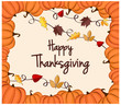 Happy Thanksgiving Greeting Card or Background. Vector Illustration.