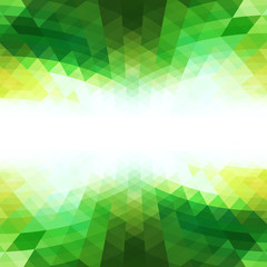 Poster - Abstract green perspective background design