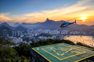 Fototapete - Rio de Janeiro at sunset