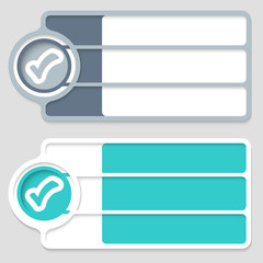 Poster - colored boxes for your text and check box