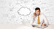 © ra2 studio - Business man with business concept background