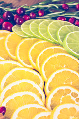 Wall Mural - Sliced fruit