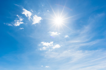 Wall Mural - sun, blue sky