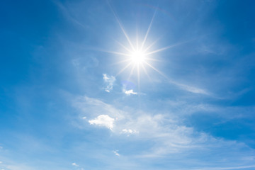 Wall Mural - sun, blue sky
