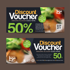 discount voucher template with clean and modern pattern and You can put pictures related businesses.Vector illustration