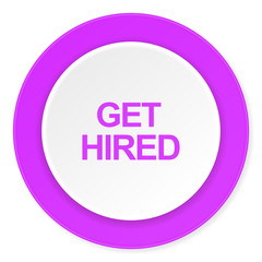 Poster - get hiviolet pink violet pink circle 3d modern flat design icon on white background