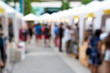 © neotemlpars106 - Blurred background : people shopping at market in holiday, blur background with bokeh.
