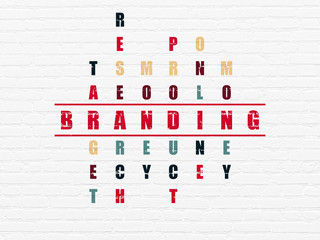 Advertising concept: Branding in Crossword Puzzle