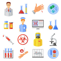 Poster - Microbiology Icons Set