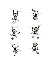 Funny Monkey Collection For Your Design