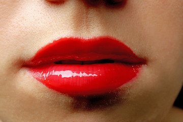 Woman's lips closeup